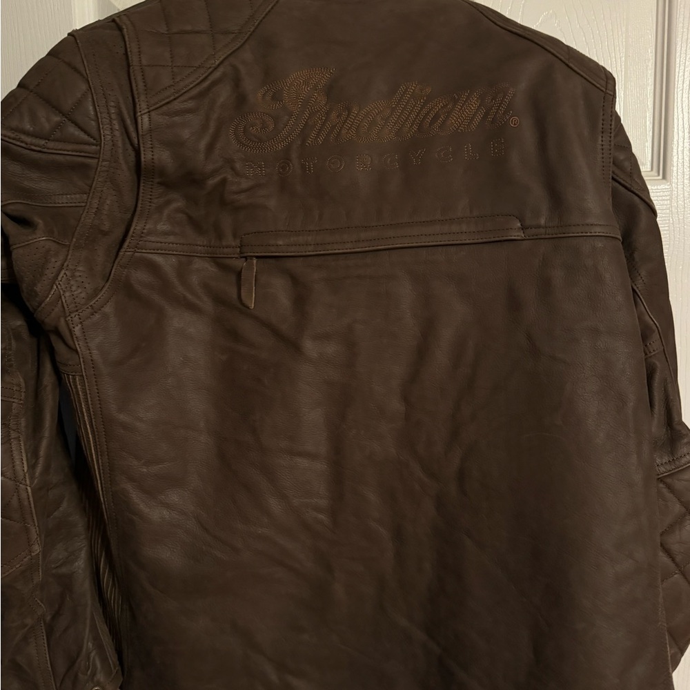 Indian motorcycle jacket with protectors for the elbows and shoulders